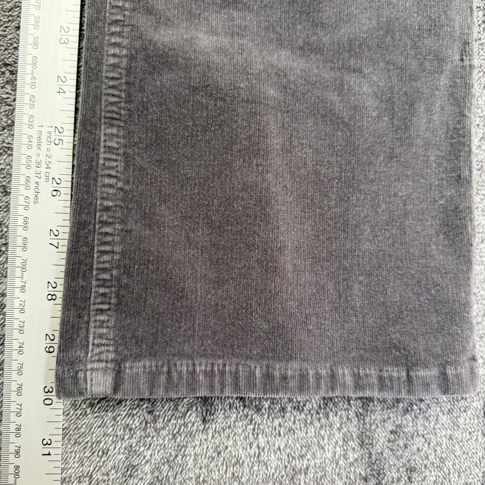 Charter Club Pant Shop Womens Gray Corduroy Straight Leg Pants Size 10 Casual - Picture 6 of 6